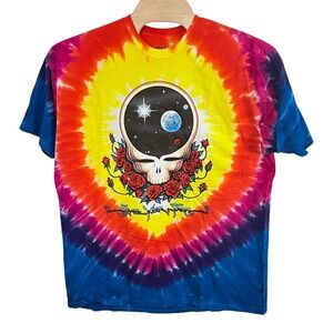 Liquid Blue Grateful Dead Space Your Face Tie-Dye T-Shirt Men's Size 3XL